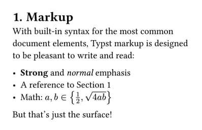 Write in clean markup